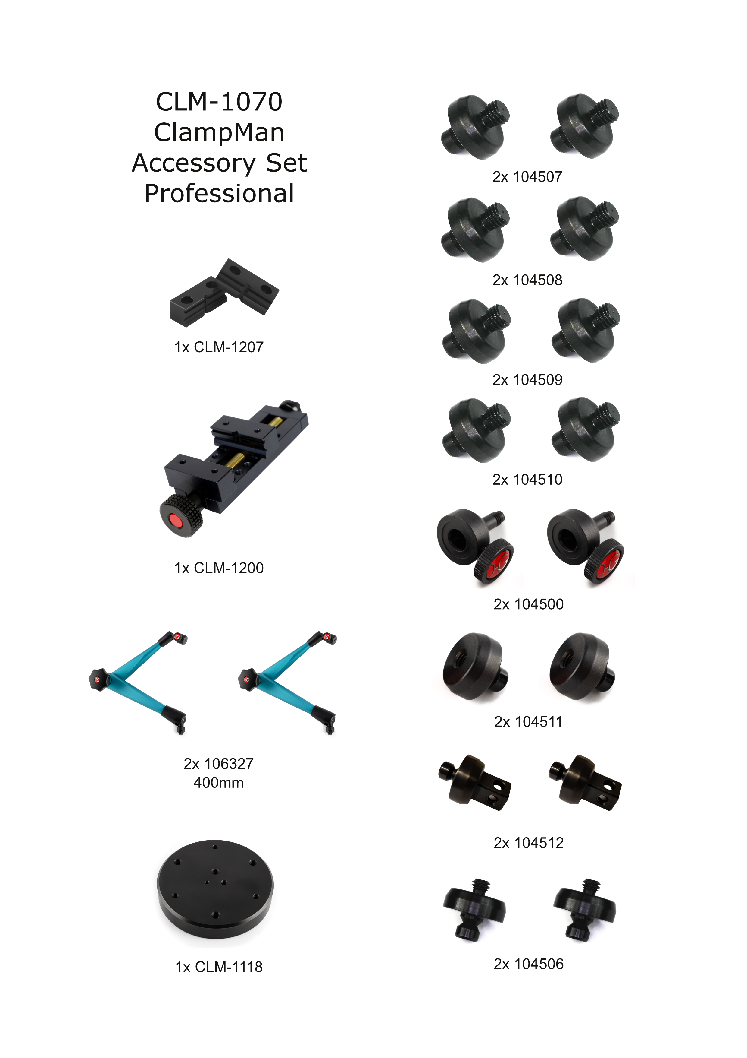 ClampMan Accessory Set CLM-1070