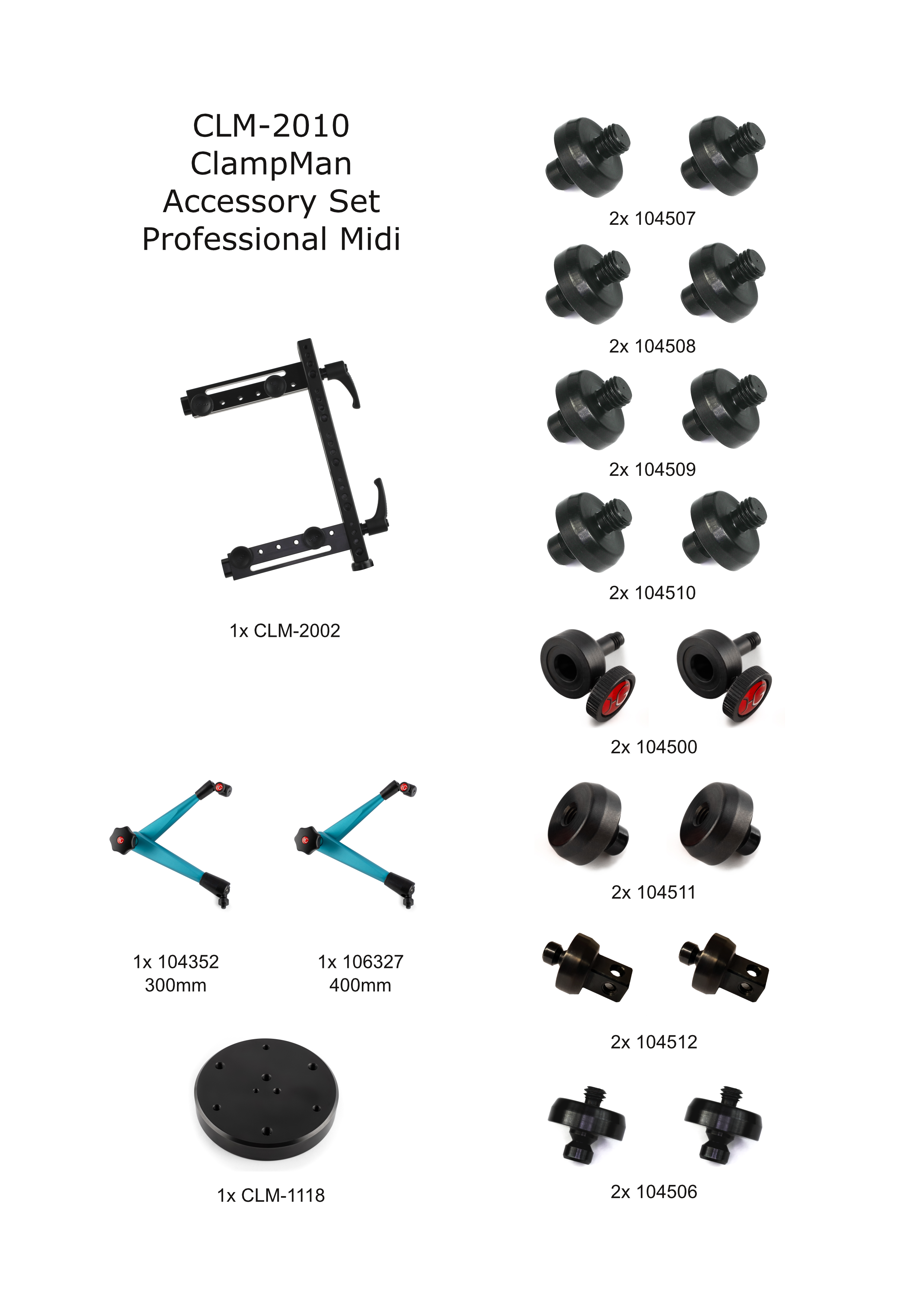 ClampMan Accessory Set CLM-2010